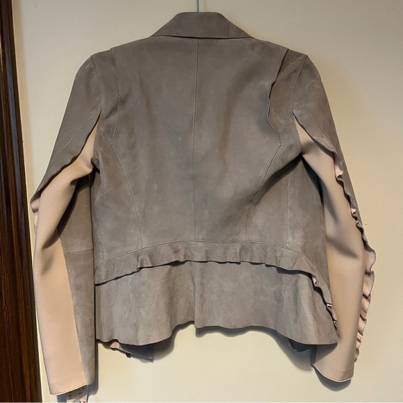 Grey and Pink Suede Jacket Zac Posen - Picture 2 of 5